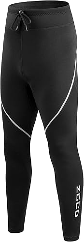 Vista 32 de Pantalones de neopreno para hombre y mujer, pantalones largos de neopreno de 0.059 in/0.118 in para mantener el calor, pantalones de buceo