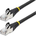 StarTech.com 5ft CAT6a Ethernet Cable - Low Smoke Zero Halogen (LSZH) - 10 Gigabit 500MHz 100W PoE RJ45 S/FTP White Network Patch Cord Snagless w/Strain Relief (NLWH-5F-CAT6A-PATCH) | LSZH, Gold-plated RJ45, Patch Cable, Ethernet Cord, Low Smoke, Zer