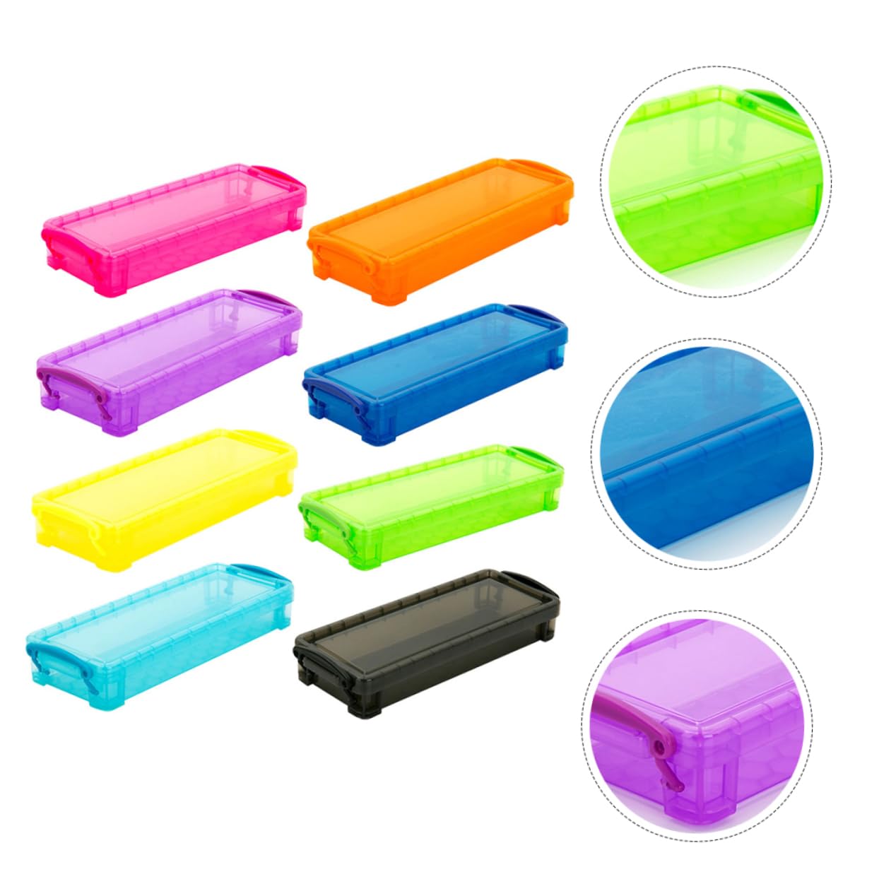 VILLCASE 8pezzi Astuccio Portapenne Capacità Colori Per Scuola e Cancelleria Organizer Per e Scrivania