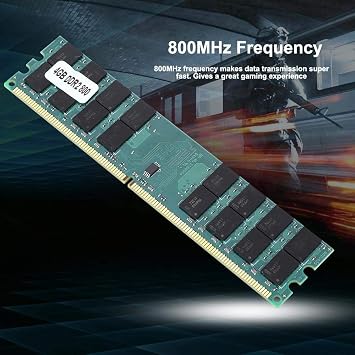 DDR2 Memory Module, 4GB Large Capacity 800MHz Fast Data DDR2 240 Pin DDR2, High Anti Interference and Anti Static Properties for Default