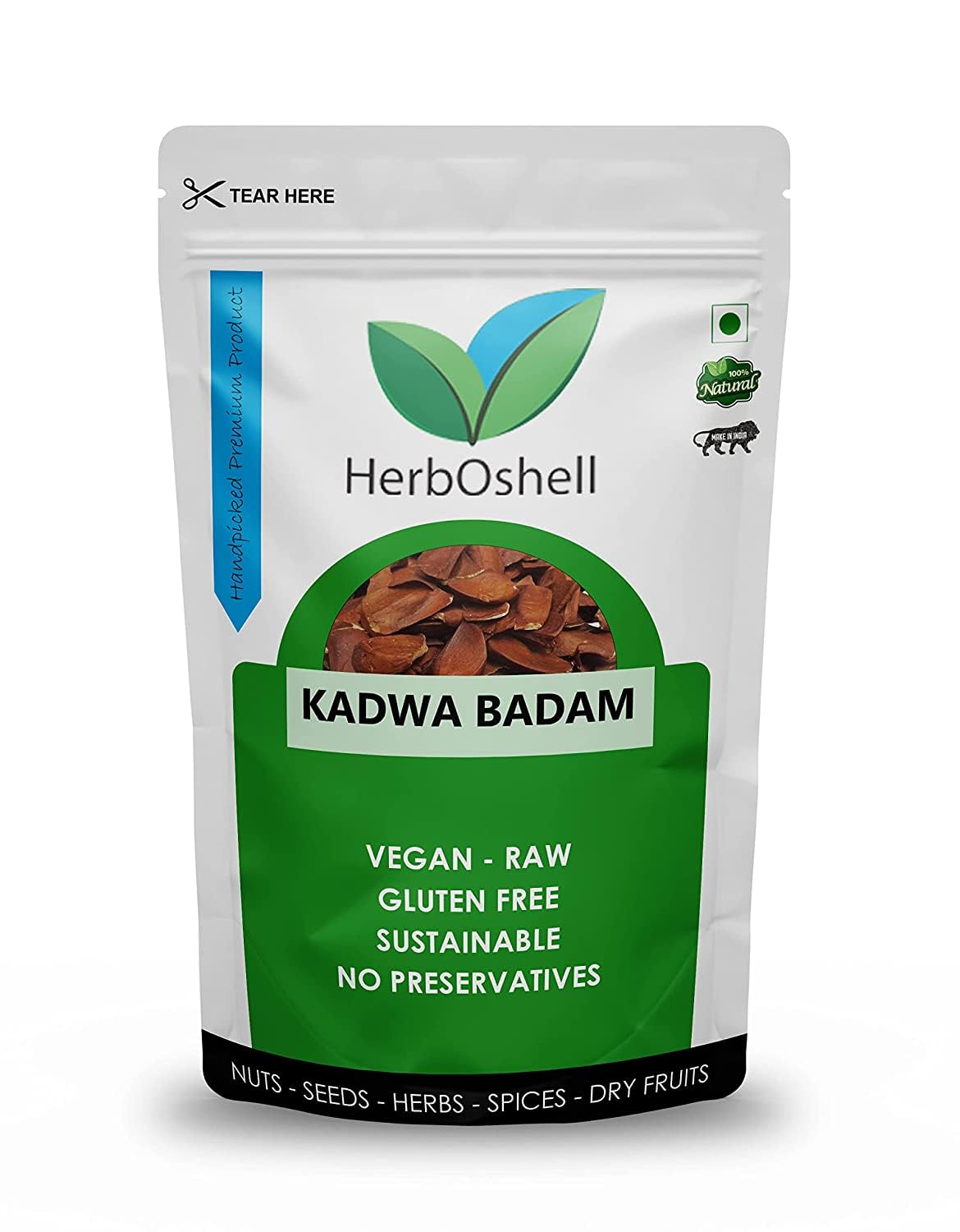 Herboshell - Sugar Kadwa Badam - Bitter Almonds for Control Diabetes - 100% Natural Almonds (400 GMS) (B0C57QG52T) Amazon Price History, Amazon Price Tracker