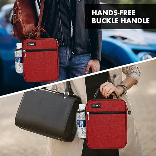 Miniatura 8 de opux Lonchera térmica para adultos, hombres y mujeres, bolsa térmica para niños, niñas, adolescentes, bolsa térmica para el almuerzo, suave y