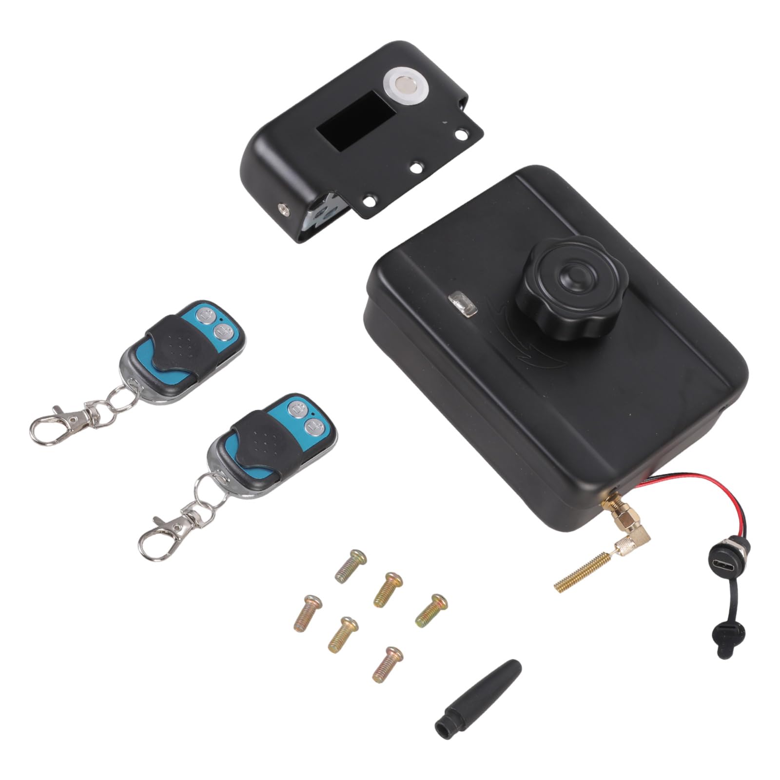 Buxuaaaa Black Remote Control Electronic Door Home Security Keyless Door Invisible Security