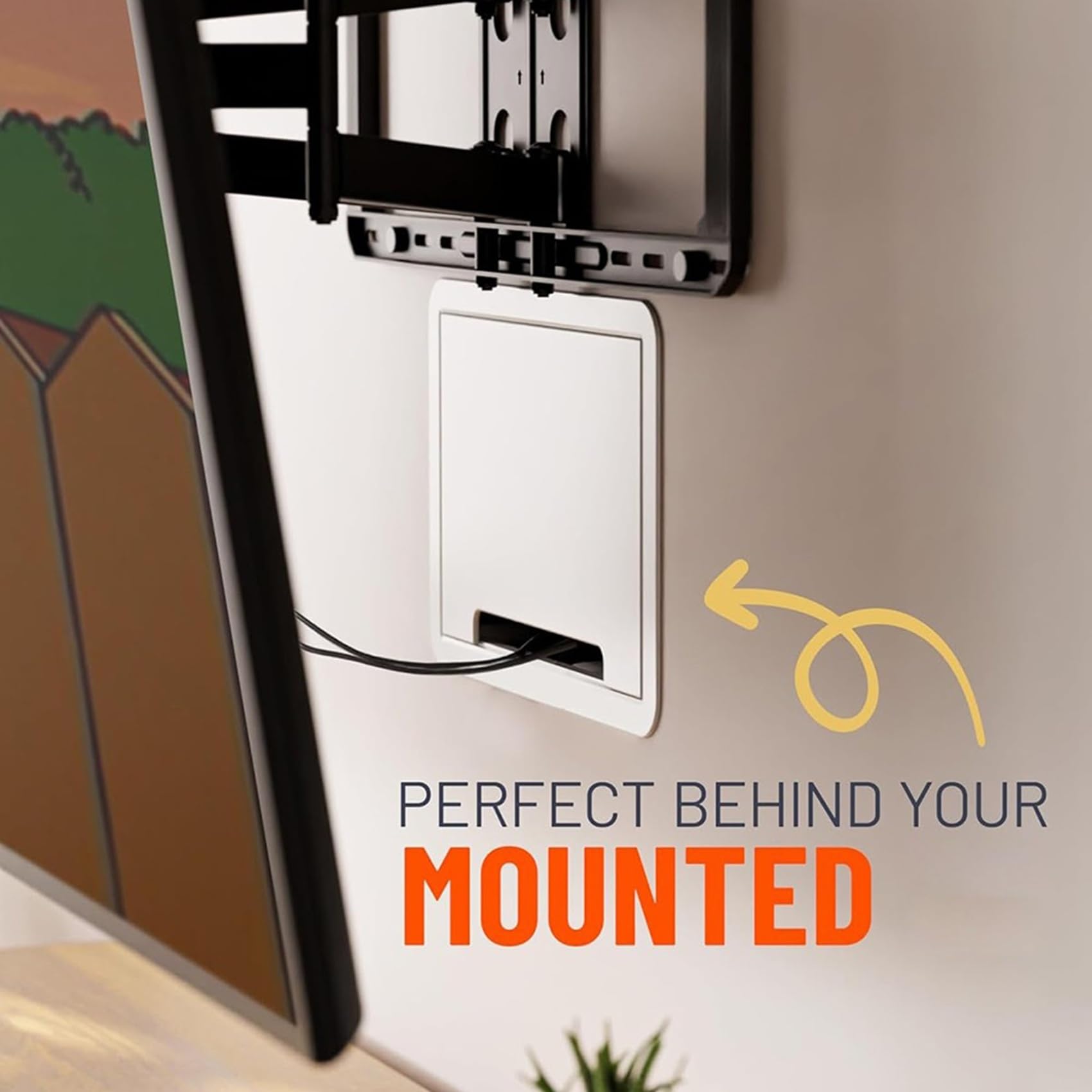 2X Caja Multimedia para TV de 9 Pulgadas Empotrada en la Pared: de TV Empotrada y Carcasa de Red para/para/Fire/para One Connect