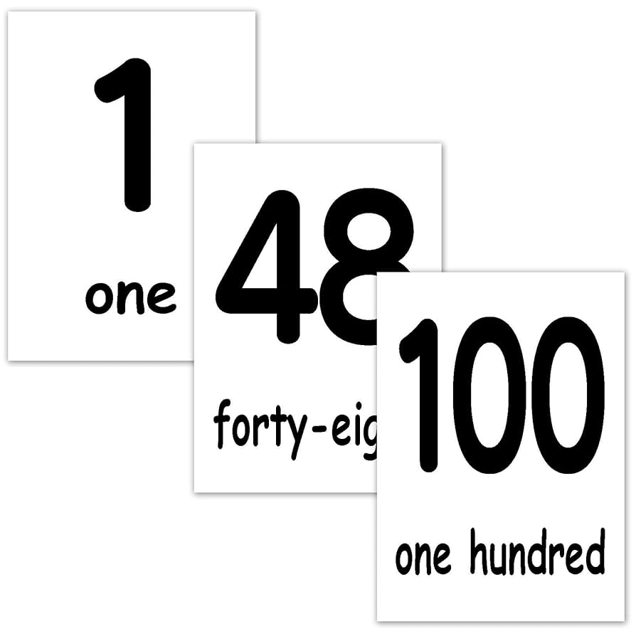 Amazon.co.jp: フラッシュカード【数字】□A4サイズ