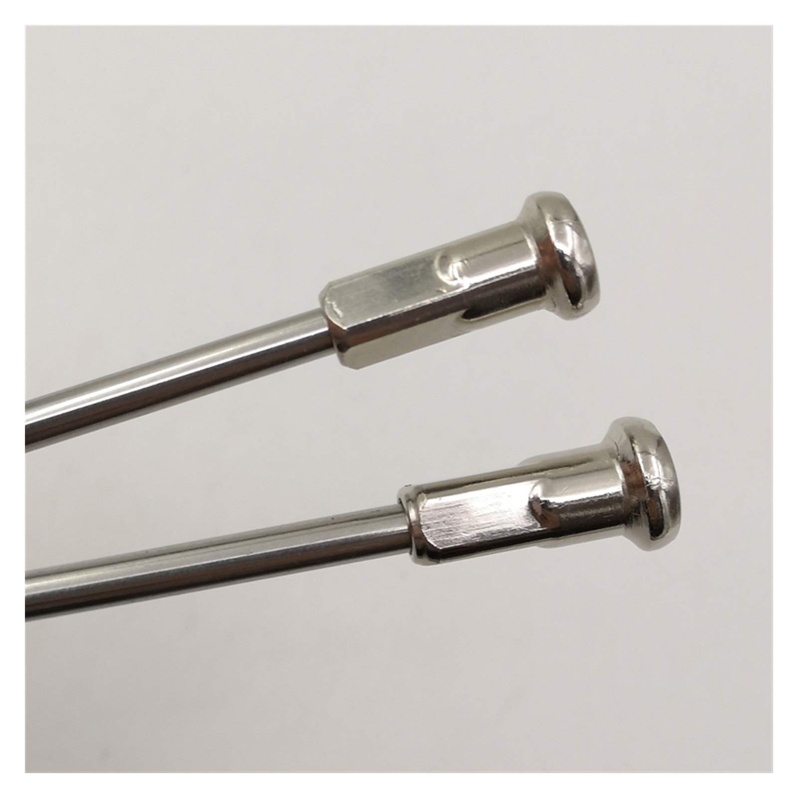 Genérico Radios de Acero para Bicicletas 8 Diámetro de Calibre 4.0 mm Cabeza Motocicleta Recta Material 304 Acero Inoxidable Sliver Color Redondo Cuerpo Motobike Rueda