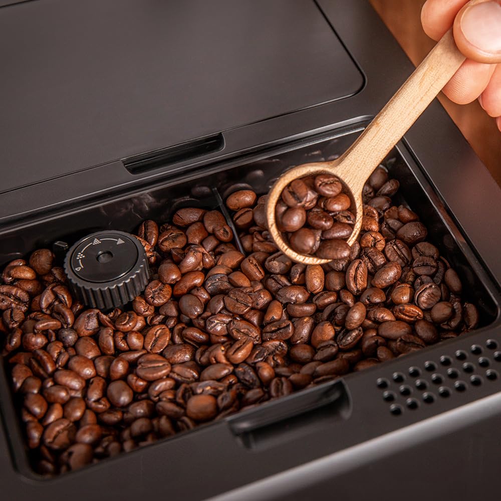 Cecotec Kompaktowy superautomatyczny ekspres do kawy z Cremmaet Compactccino Connected Black Silver. 1350W, 19 barów, wyświetlacz TFT i aplikacja, młynek, zbiornik na mleko 400 ml i 1 l wody