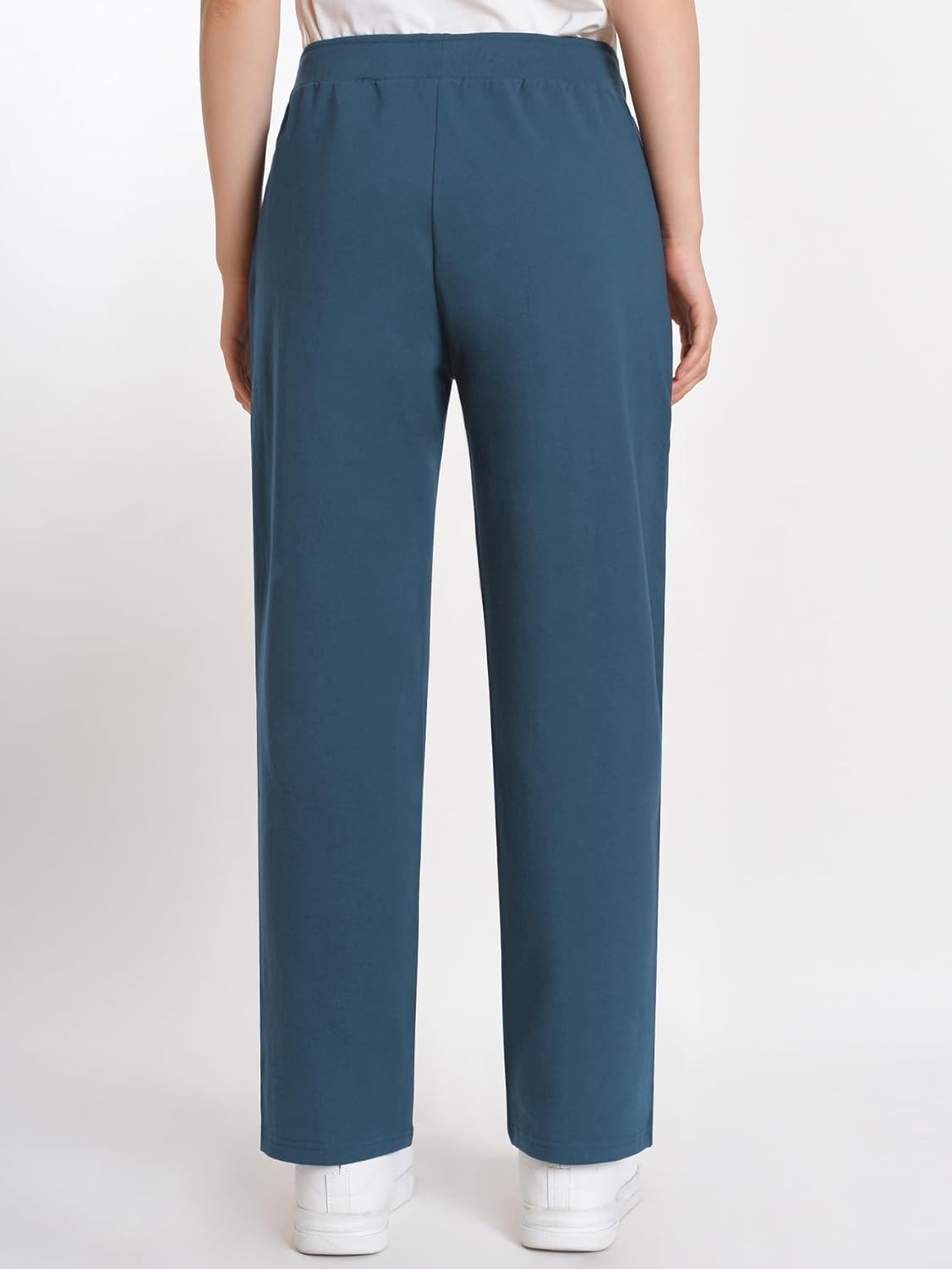 Weintee Women's Petite Elastic Waist Cotton Pants for Elderly - Image 2