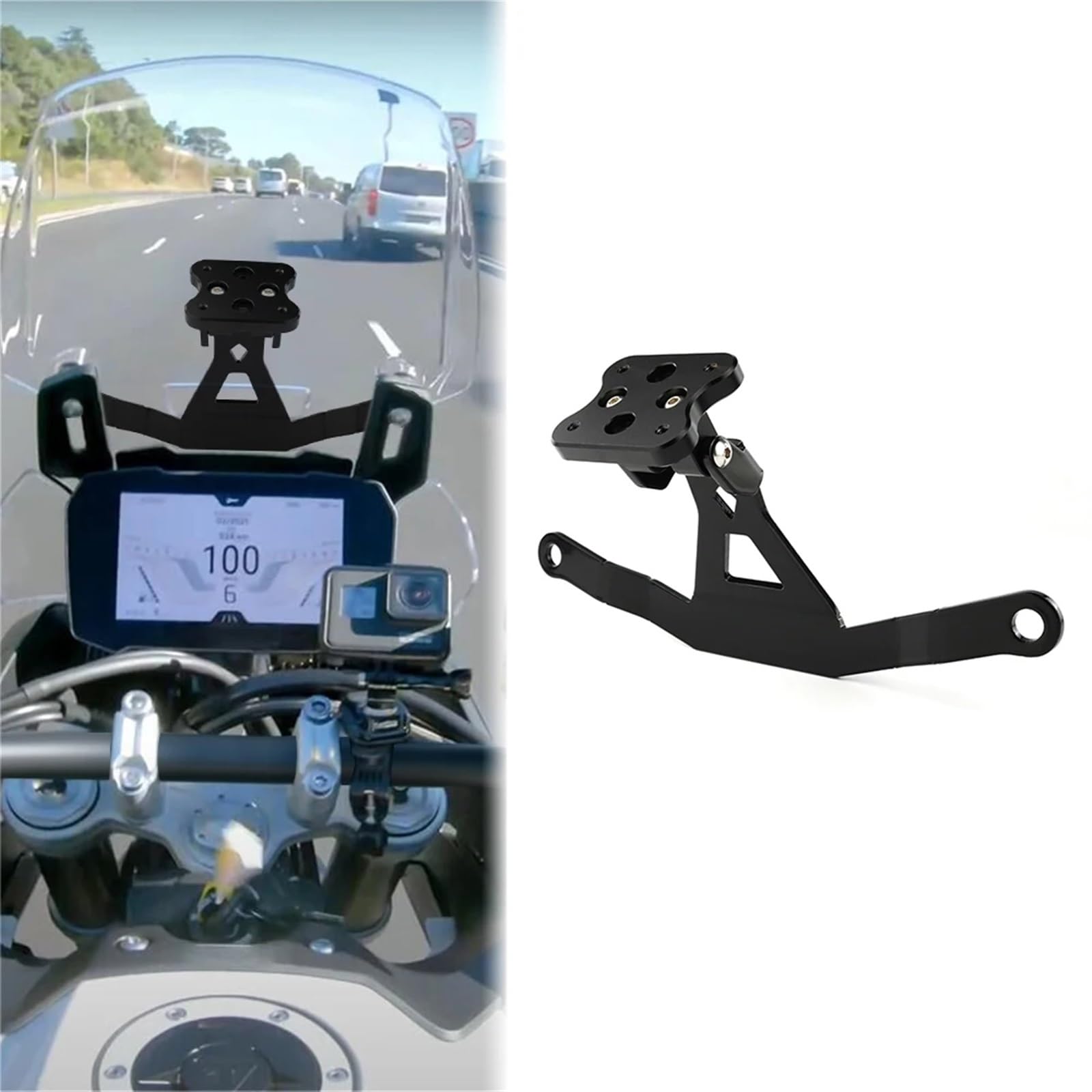 Soporte de Navegación GPS para Triumph Tiger 900/850 Sport 2020-2024 Montaje Teléfono Motocicleta Parabrisas