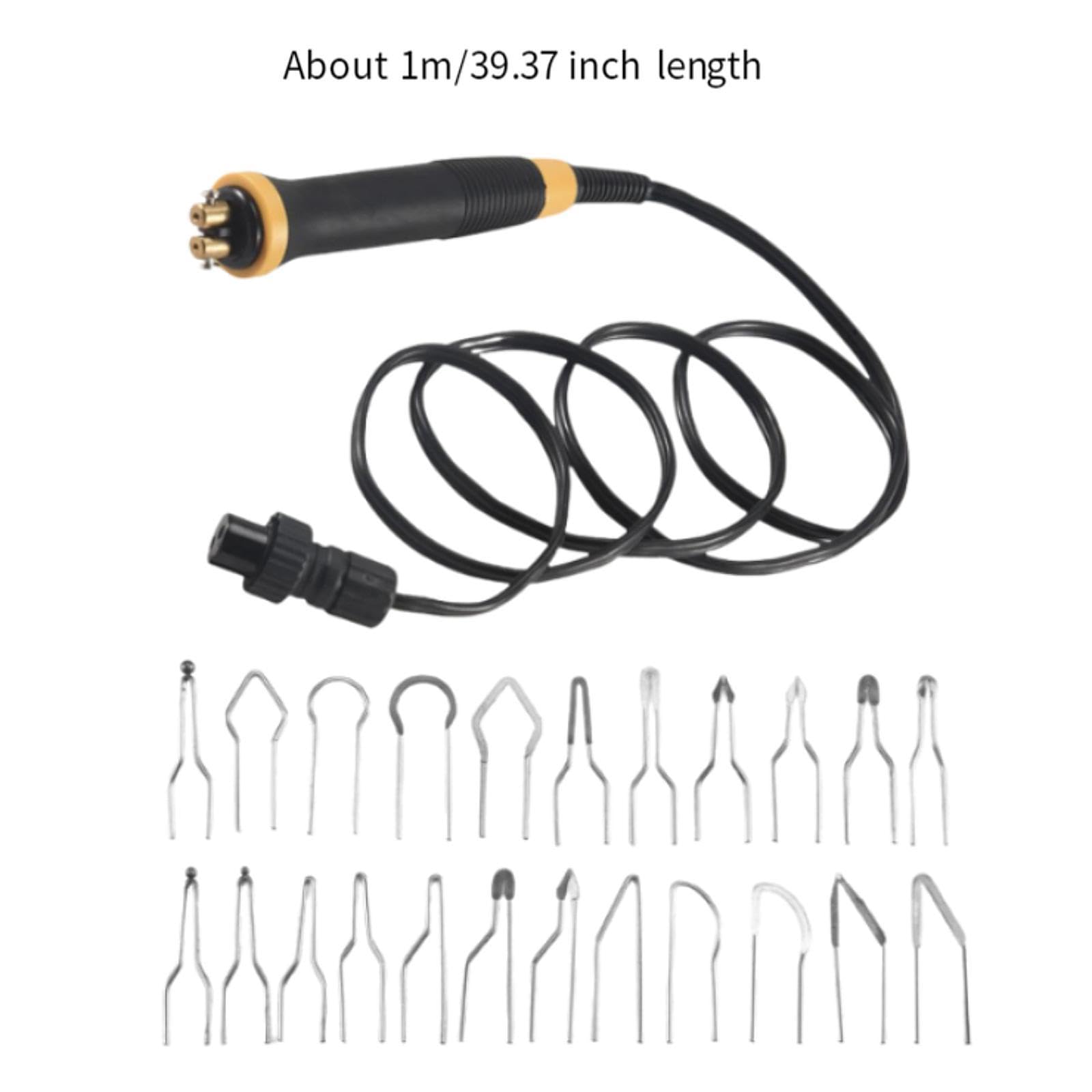 2 Kit per Pirografia con 21 Punte in Filo, Impugnatura Ergonomica, Rimovibile E Antiscivolo.