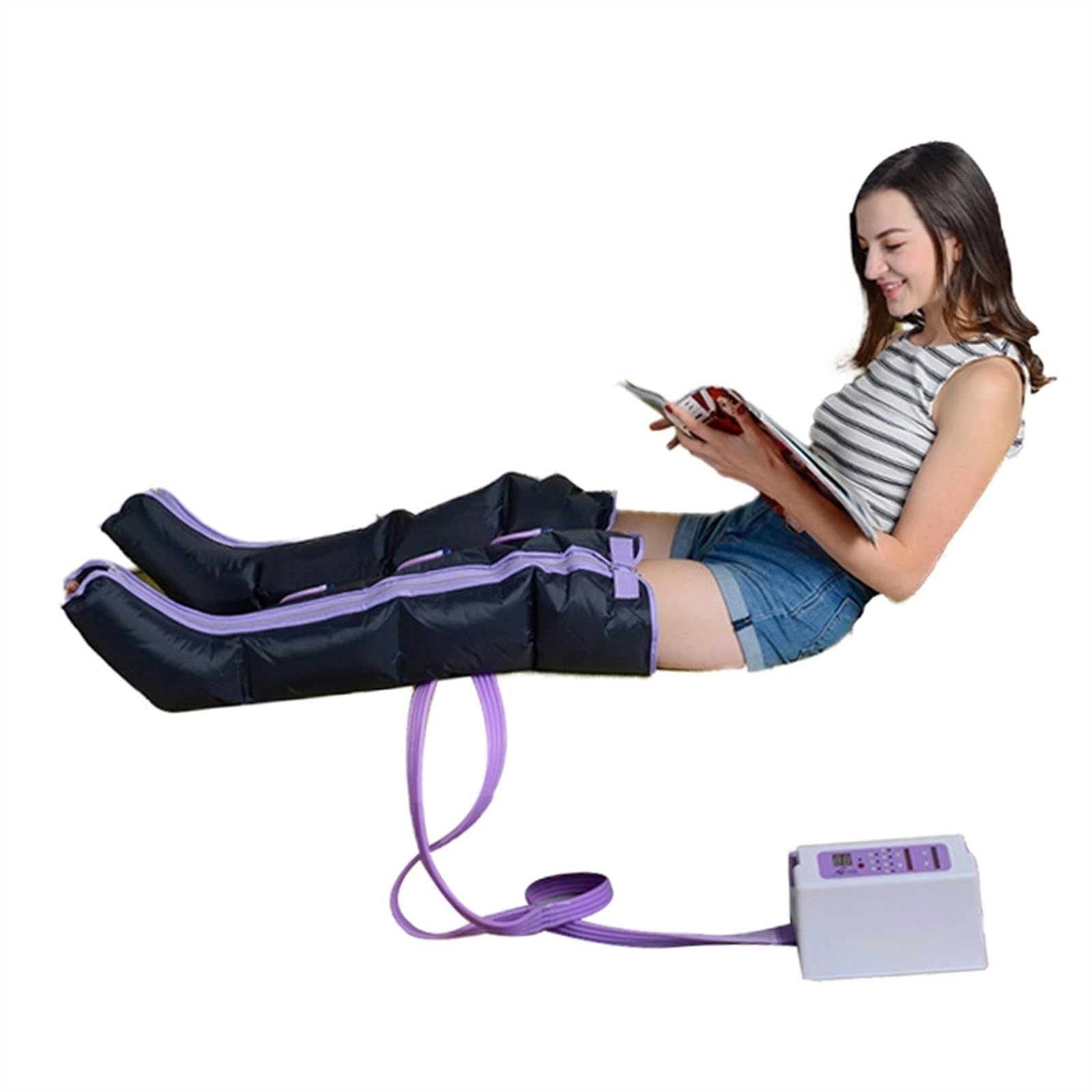 Bein Kompression Massager Zirkulation und Entspannung Fuß und Kalb Massage Blutzirkulation Maschine für Entspannung Schmerzlinderung Massage Zirkulation und Ermüdung Linderung (Color : 2 leg 2 arm an