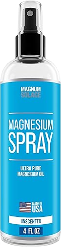 Spray de magnesio - Spray de aceite de magnesio puro grado USP, 4 onzas