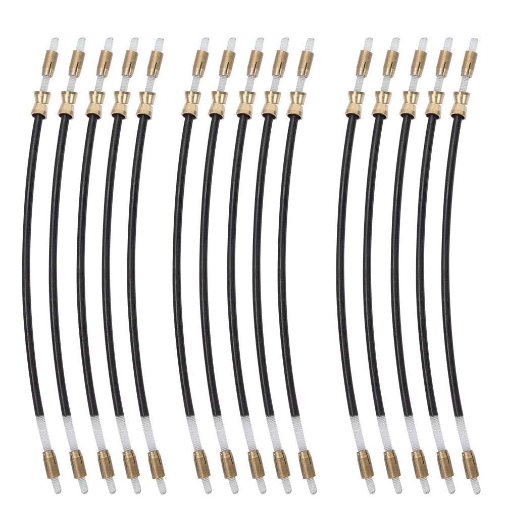 Jiayouy 15PCS 3/4 4/4 Violin Tailpiece Fiddle Gut Cord Non-slip Nylon Replacement Tailgut