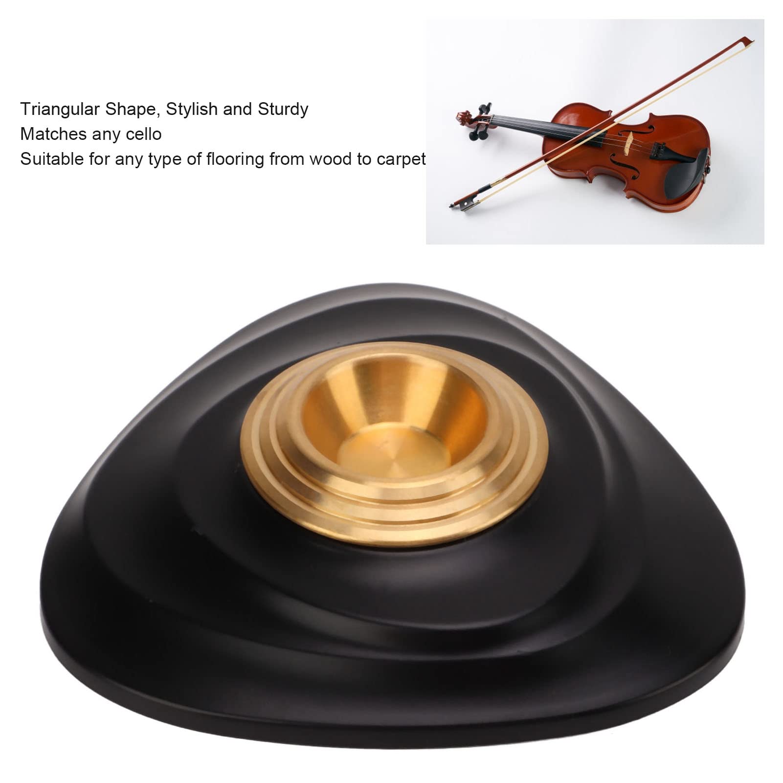 SUNGOOYUE Tappo per Violoncello, Supporto per Violoncello, Triangolare per la Fase Domestica