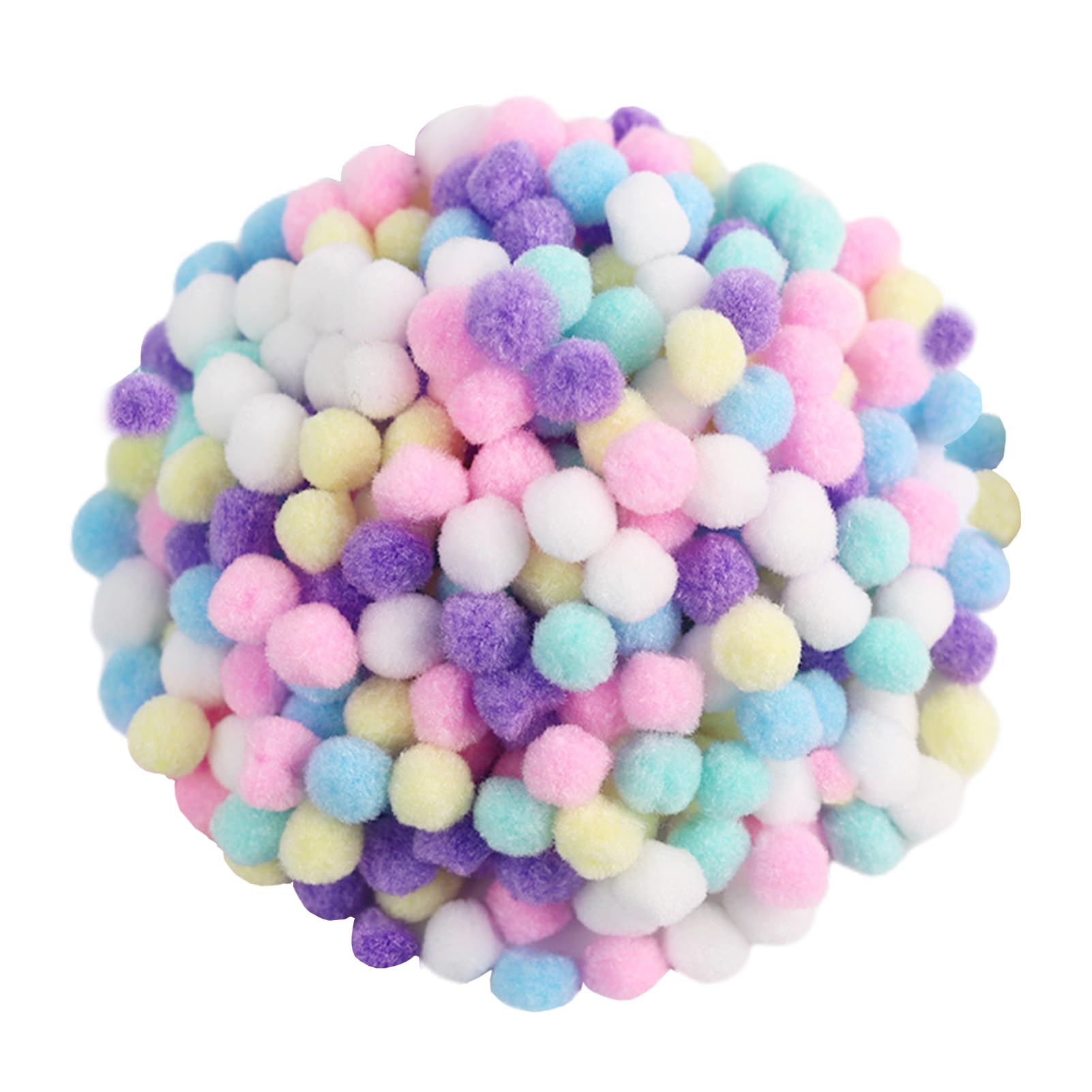 Tyqour 200 Mini Pompons Multicolores 15mm - DIY, Décoration Et Loisirs Créatifs Enfants
