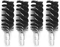 Vista 8 de Cepillo de limpieza de pistola de cerdas de nailon para pistola de rifle 8-32 5-16 hilo (calibre .177-blanco)