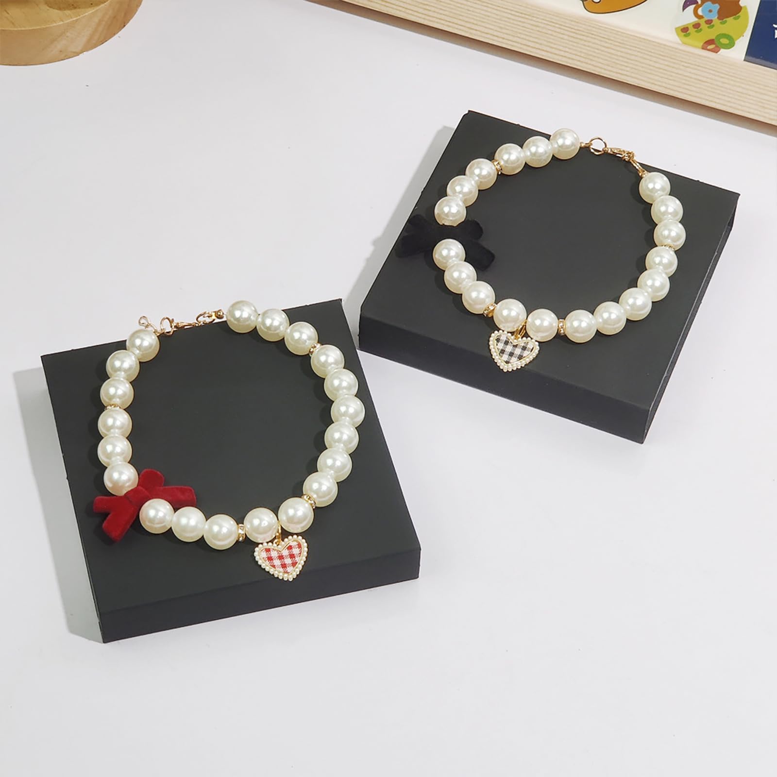 Amazon | 猫首輪 猫の首輪 ペットパール ペット 犬の真珠の