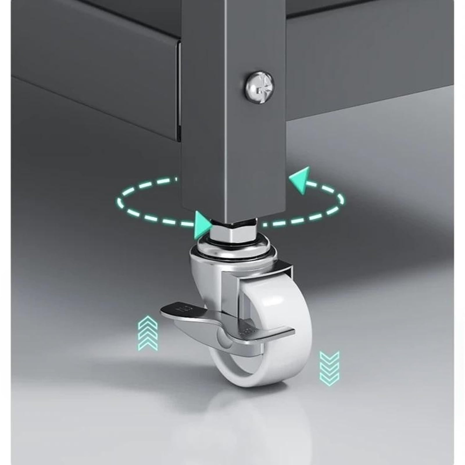 Magazzinaggio Carrello mobile for la preparazione degli alimenti, ripiano for servire con rotelle, for organizzare i contorni del ristorante(Grande)