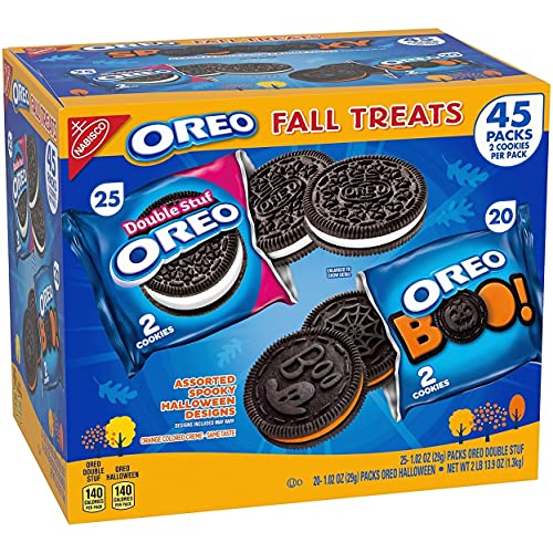 oreo orange ice cream - Oreo Fall Treats Cookies 45 Pack 1.02 Oz Net Wt 45.9 Oz