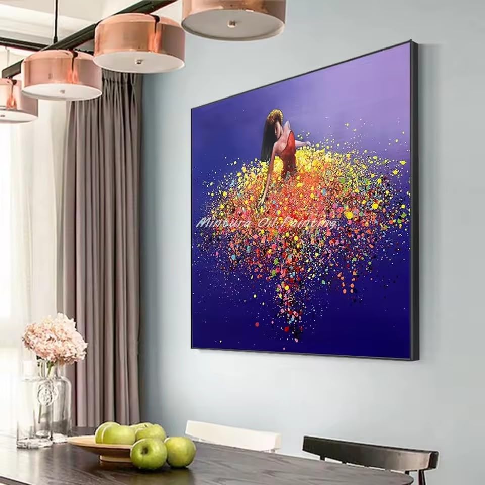 Tableau abstrait moderne pour salon élégant et décoration murale chic