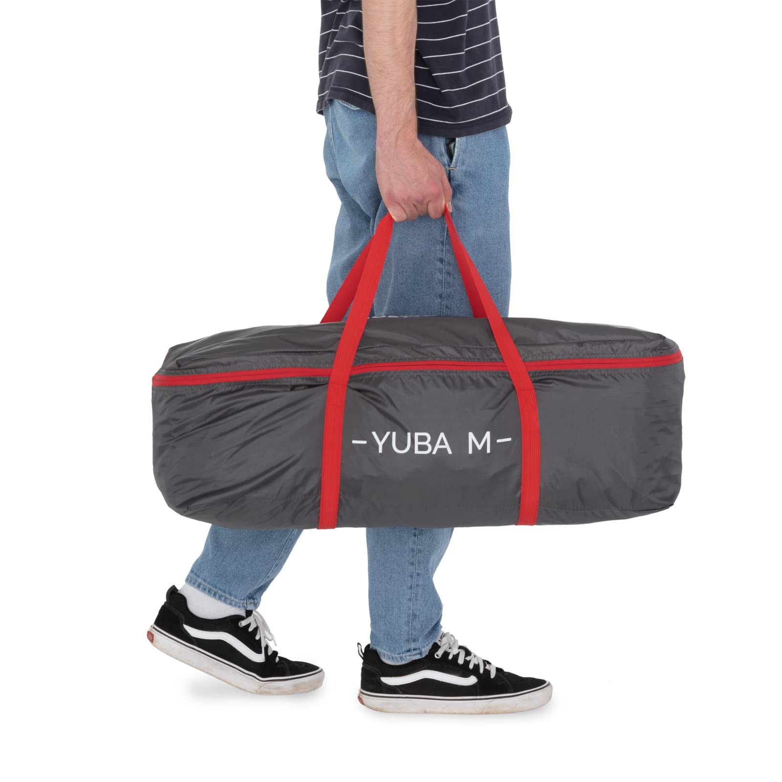 JUSTCAMP Yuba Auvent pour Bus avec Hauteur Debout, Tente Tunnel pour Bus, auvent adapté au Bus, au Van, au Camping-Car ; Tente familiale 4, 5 Personnes