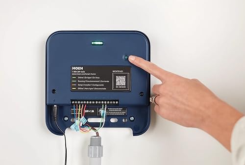 Miniatura 21 de Moen Controlador inteligente de rociadores de 8 zonas, sistema de riego inteligente conectable con Wi-Fi con temporizador automático de agua,