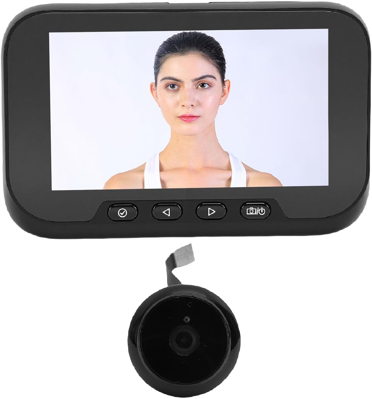 Fockety Peephole Camera, 1080P 135 Degree Wide Angle HD Smart Doorbell Camera with Motion Detection Night Vision, 4.5 Inch Color Screen Multilingual Digital Door Viewer for Home Fockety Peephole Camera, 1080P 135 Degree Wide Angle HD Smart Doorbell Camera with Motion Detection Night Vision, 4.5 Inch Color Screen Multilingual Digital Door Viewer for Home
