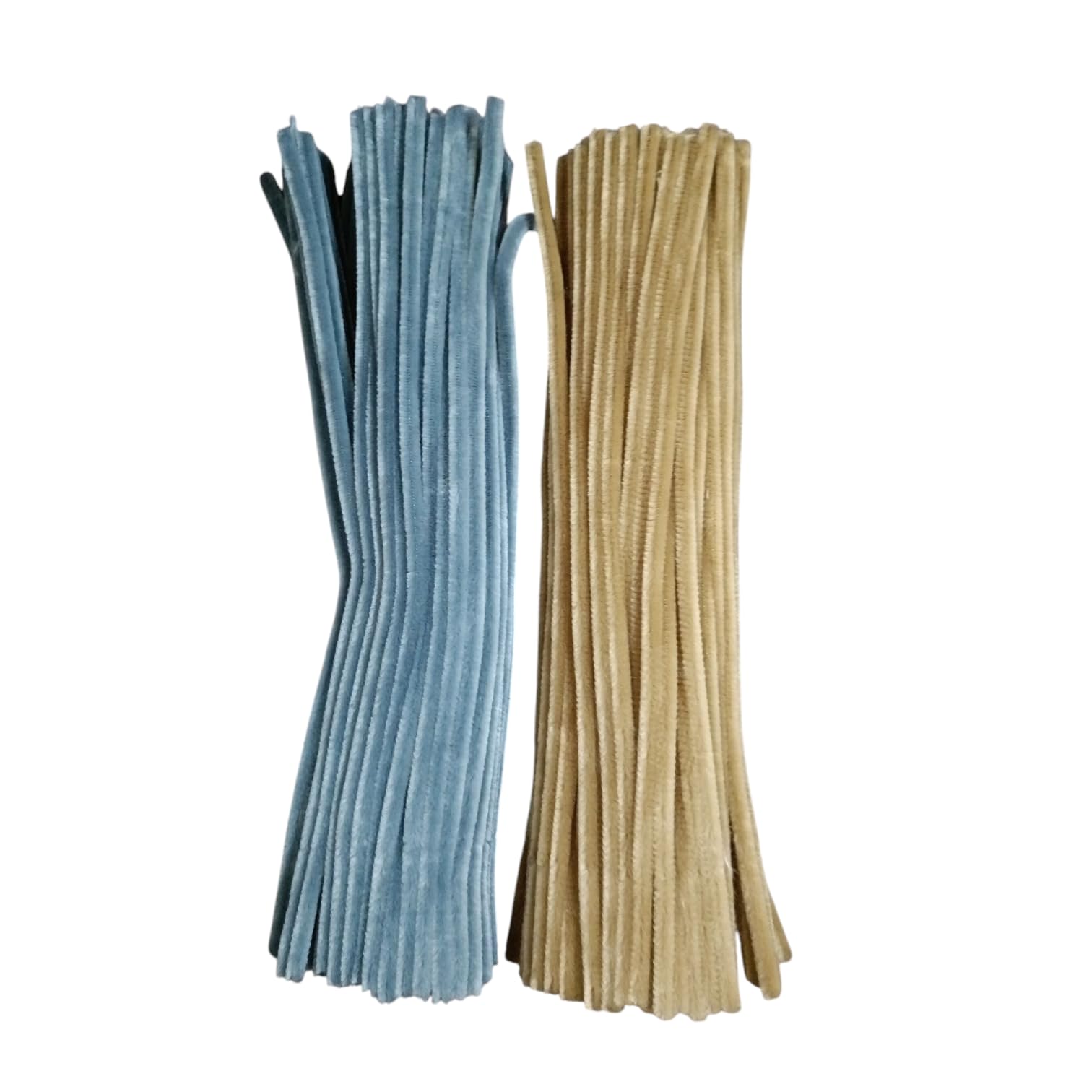 3A Featuretail 200Pc Set Dual Color Combo Pipe Cleaners Craft, Pipe Cleaners Chenille Stem Fuzzy Sticks Craft Supplies for flowers making, Home DIY (Golden & Gray Color)-image-18