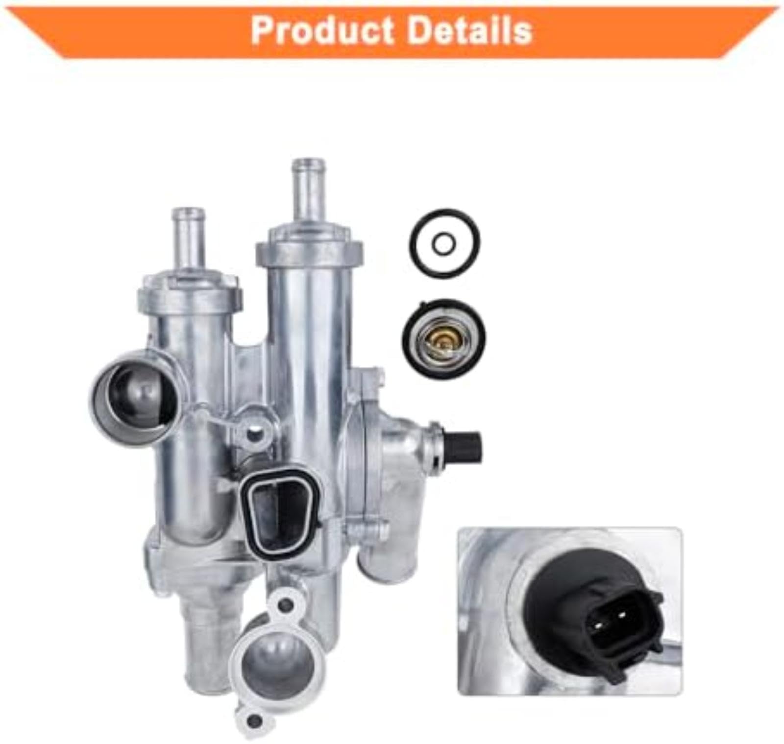 Aluminium montaż zastępuje część dla 68003582Ab dla 902-319, dla 08-14, dla 20008-17, dla DODGE, dla Journey07-17 Zaślepka Obudowy Wylotu Płynu Chłodniczego do Samochodu