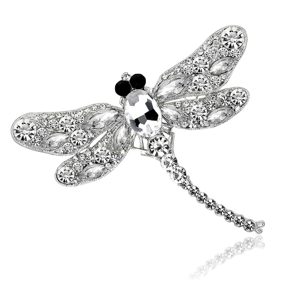 FAIRYGATE Rhinestone Brooch Clothing Jewellery Accessories Fashion Elegant Shiny Crystal Teardrop Brooches Wreath Pendent Lapel Pin，B36 — view 20