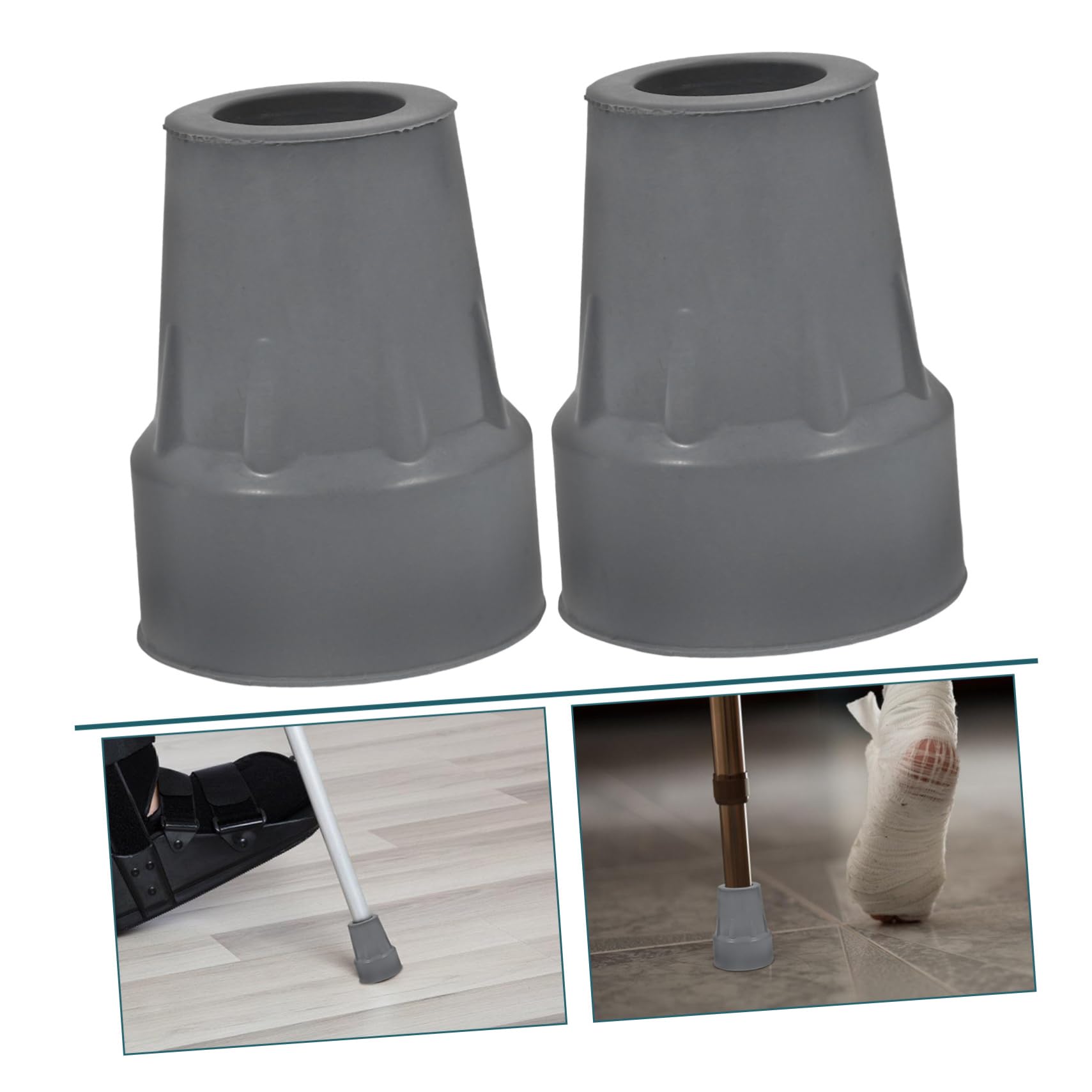 Ipetboom 24pièces Embouts Caoutchouc Antidérapants Pour Béquilles Et Bâtons De Marche Accessoires De Remplacement Robustes Pour Canes Et Pôles De Randonnée