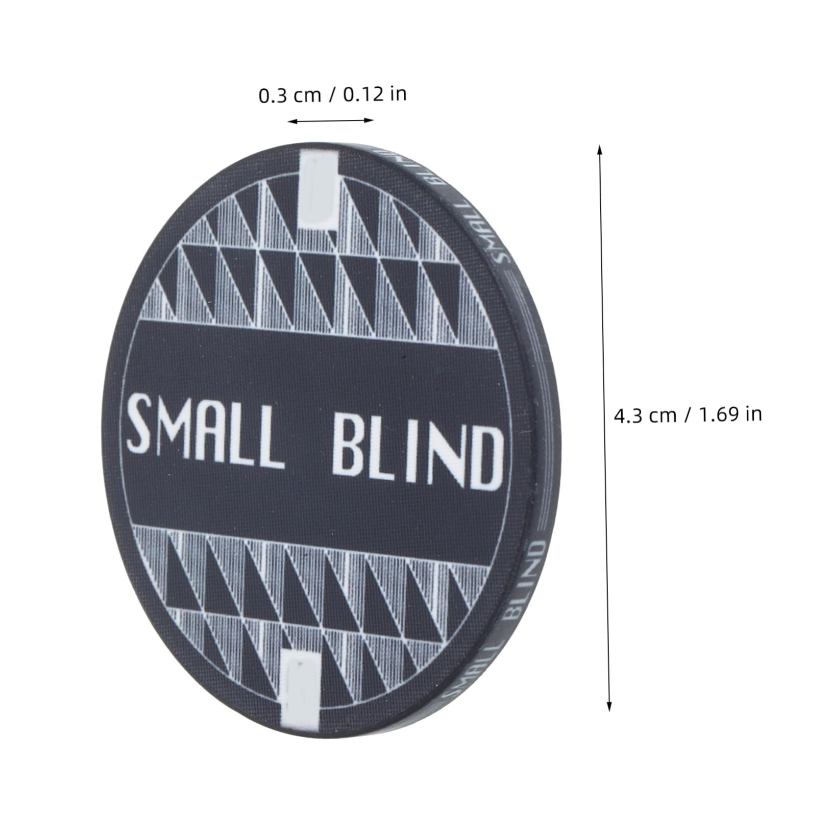 Toyvian 2pcs Ceramic Poker Blind Chips Poker Night Accessories Dealer Button Game Chips Counting