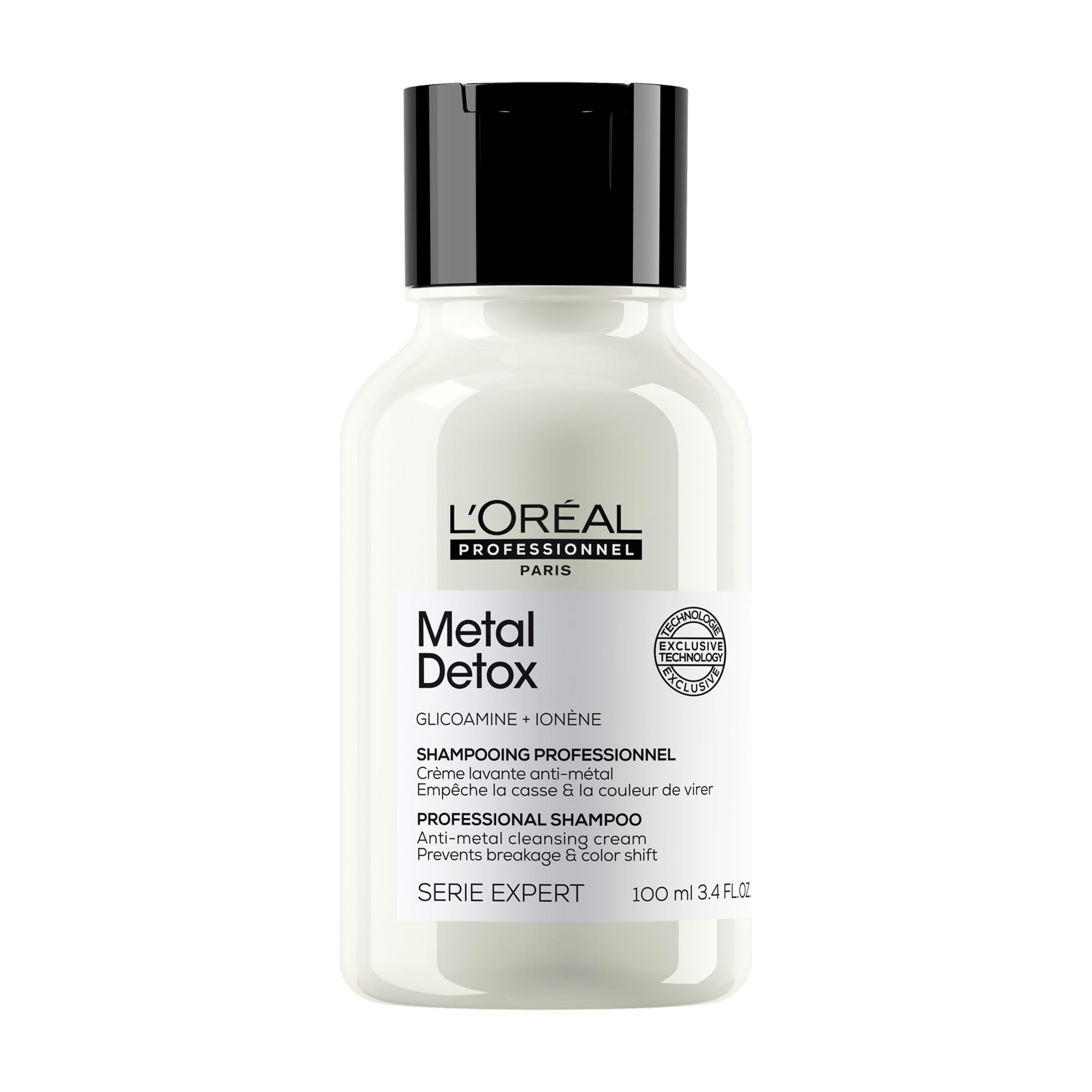 L’Oréal Professionnel Metal Detox Shampoo 100ml Travel Size, Prevent Breakage and Colour Fade from Hard Water
