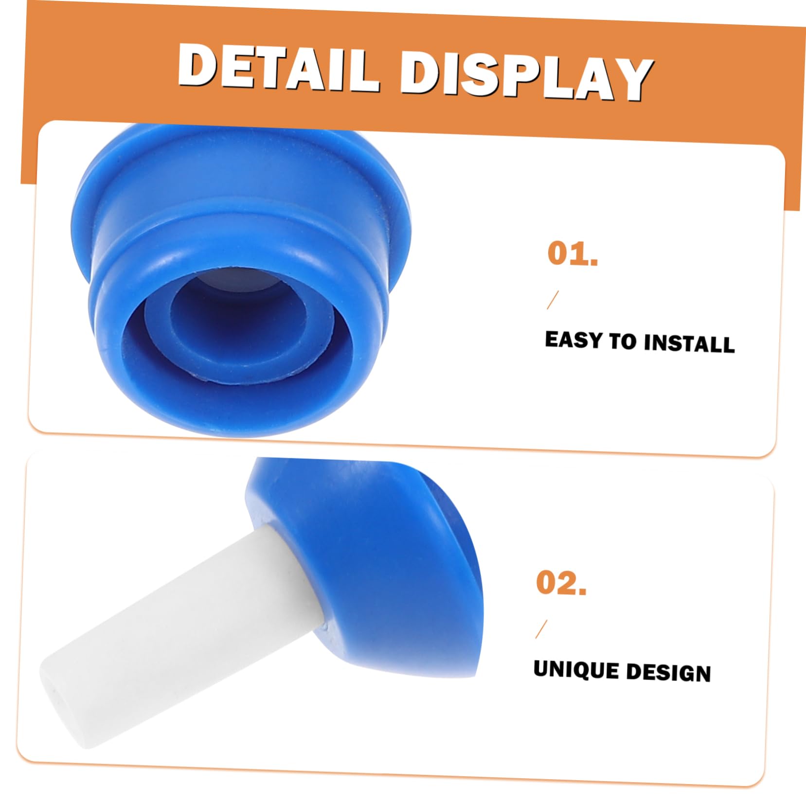 KICHOUSE Solder Sucker Accessory Kit 5pcs Replacement Nozzles Desoldering Pump Sprayer Heatproof for Electronics Repair