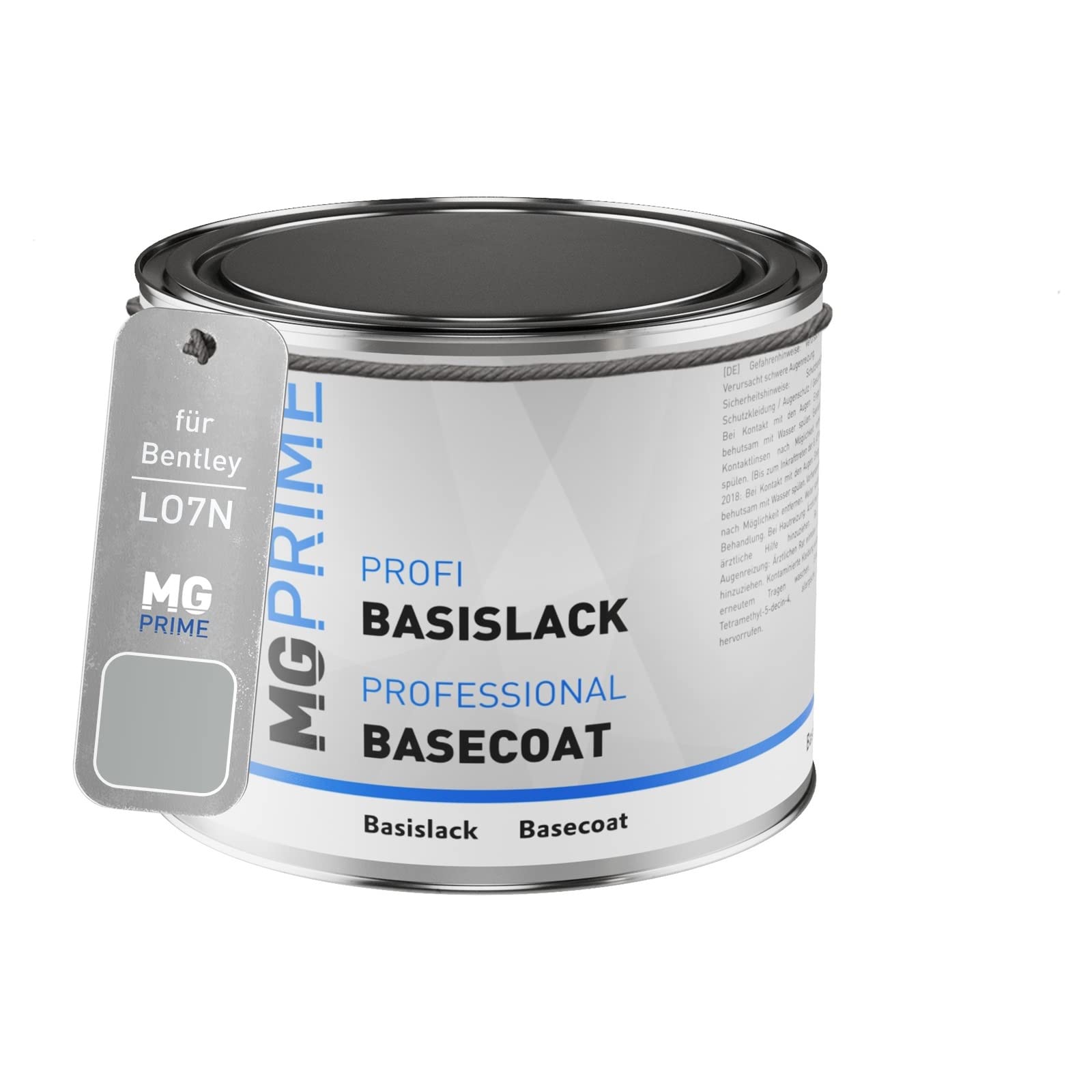 MG PRIME Car paint Can ready-to-spray for Bentley LO7N Silver Pearl Base coat 0.5 litre 500ml