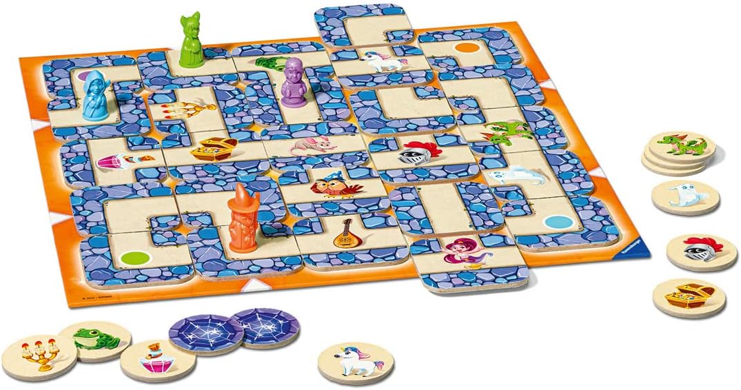 Ravensburger Labyrinth Junior - The Moving Maze Family Board Games for Kids Age 4 Years Up, Possibly Blue and White, 13.2 x 9.1 inches - Image 4