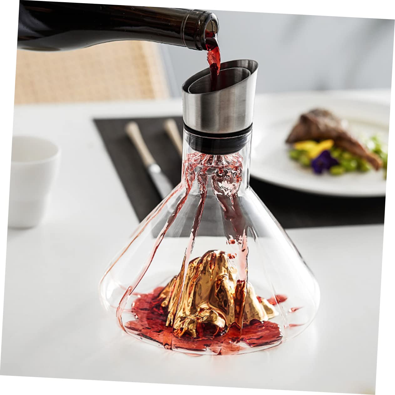 TOPBATHY Decantador De Cristal Decantador De Vino Portátil Decorativo Para Amigos