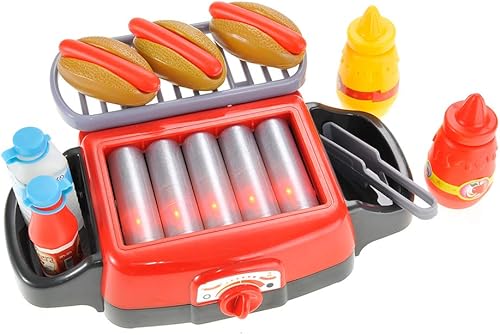 Miniatura 7 de PowerTRC Juego de estufa eléctrica con parrilla de rodillo para perros calientes  Aparato de cocina de alimentos  Comida para juegos de simulación
