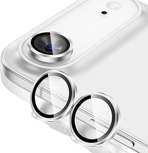 Miniatura 36 de Tensea Protector de lente de cámara para iPhone 17, cubierta de cámara de vidrio templado 9H protector de pantalla, transparente HD, anillo