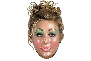 Costumes Transparent Woman Mask, Adult