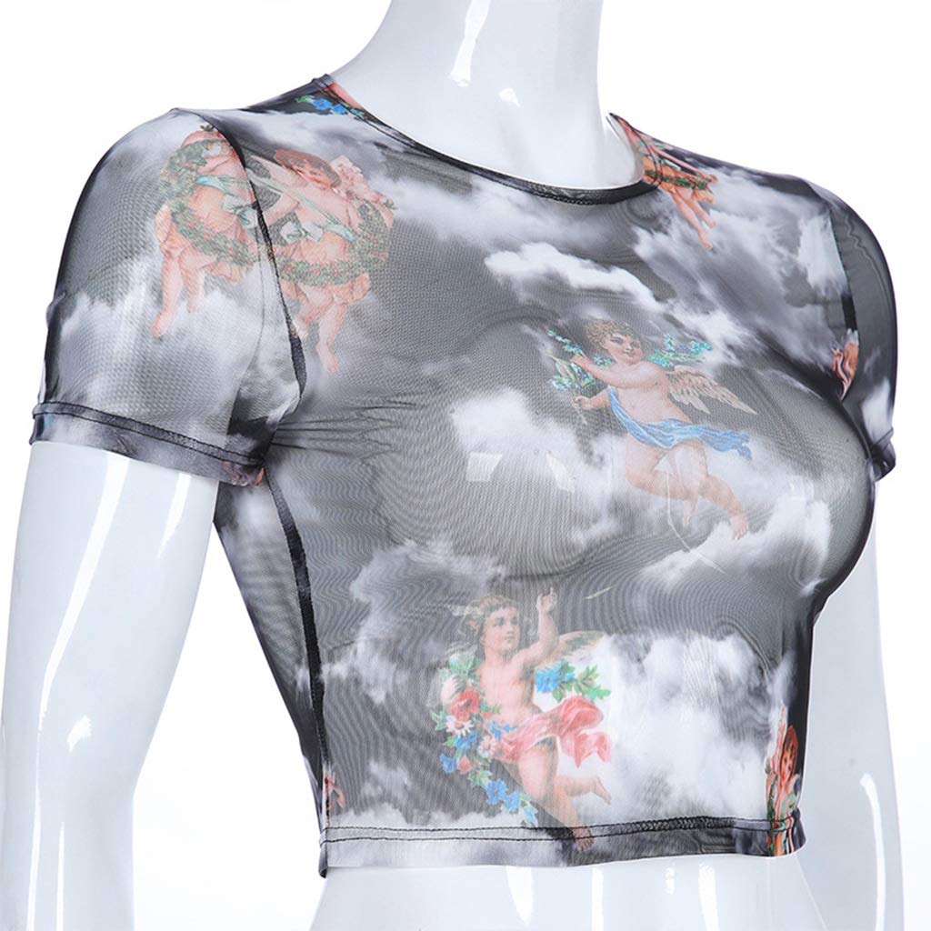 Women Turtleneck Tops Short Sleeve, Women Short Sleeve Turtleneck