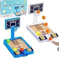 Zasnynua 2 Pack Tabletop Basketball Shooting Game Toys - Desk Stress Relief for Kids Adults, Office Fun, Party Favors Classroom Prizes Boys Girls