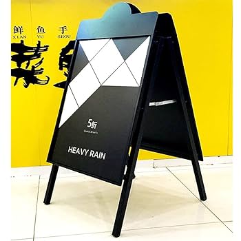 Amazon.co.jp: LQQGXLメニューと情報展示台 広告枠看板陳列台縦