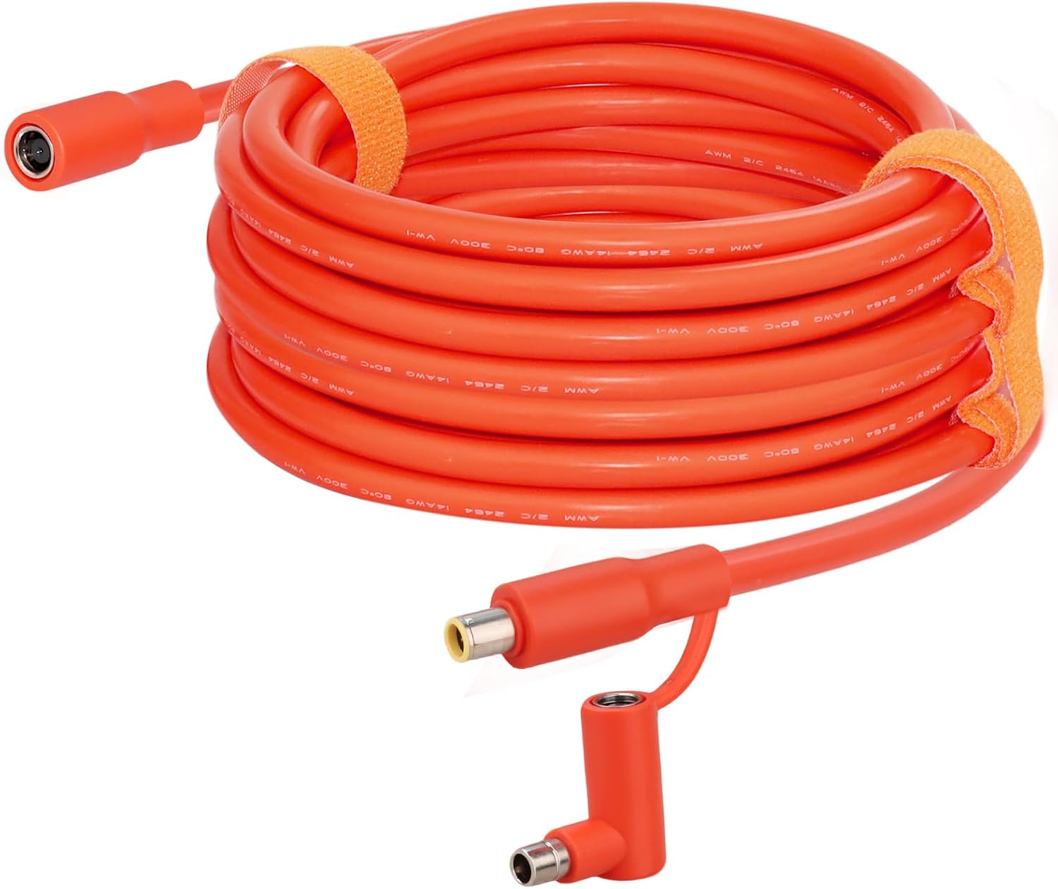 20FT DC7909 Extension Cable for Solar Panel, Female to Male with Right-Angle DC8020 Adapter, Compatible with GZ Yeti, Aker, Jackery Portable Power Stations, 14AWG - for Solar & Power Station
