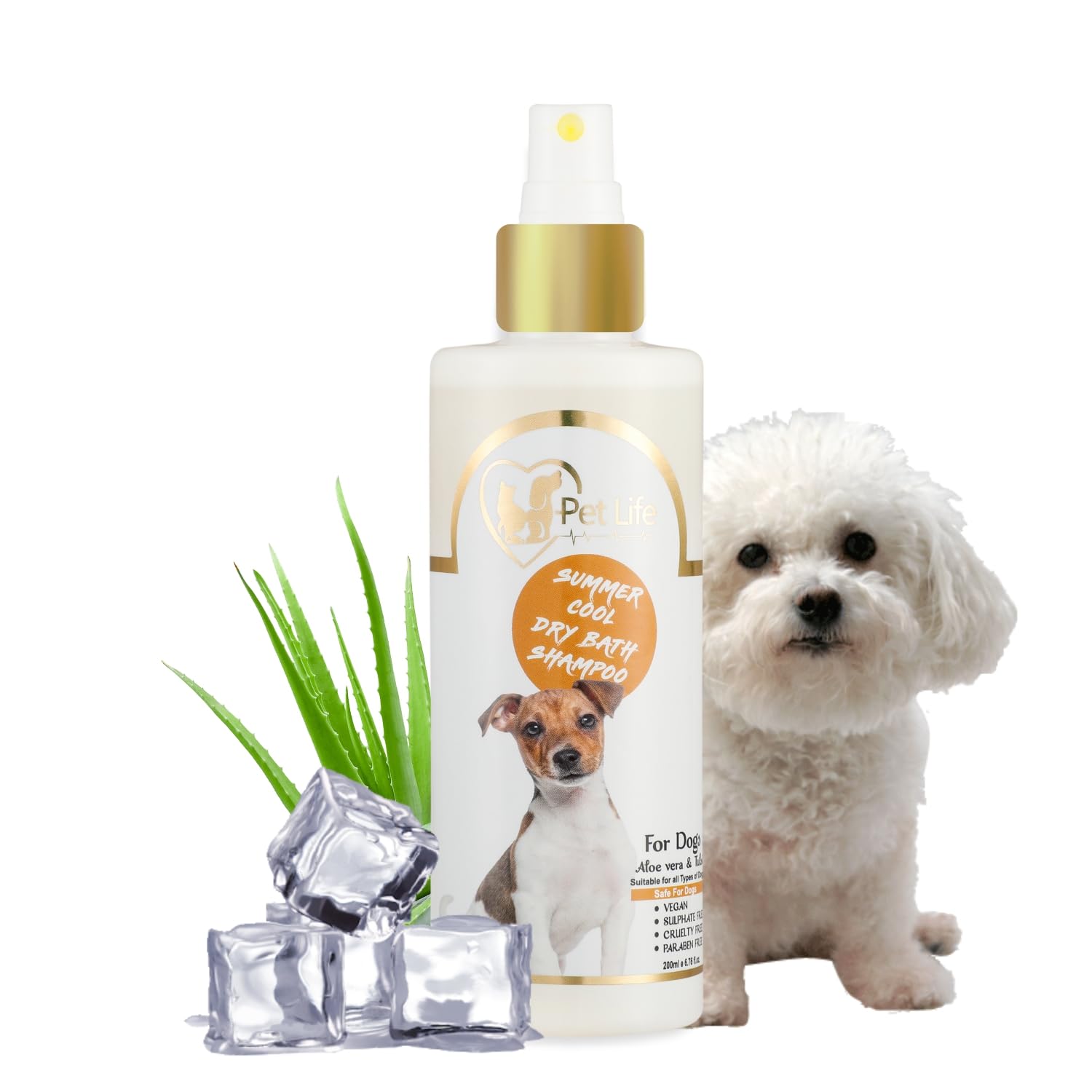 Pet Life Summer Cool Dry Bath Shampoo for Bichon Frise Dog & Puppy –Waterless Dog Shampoo Spray |Made Natural Actives for Quick Freshening, Cleaner, Smoother & Shinier Coat for All Dog Breed – 200Ml (B0CG4XGBM9) Amazon Price History, Amazon Price Tracker