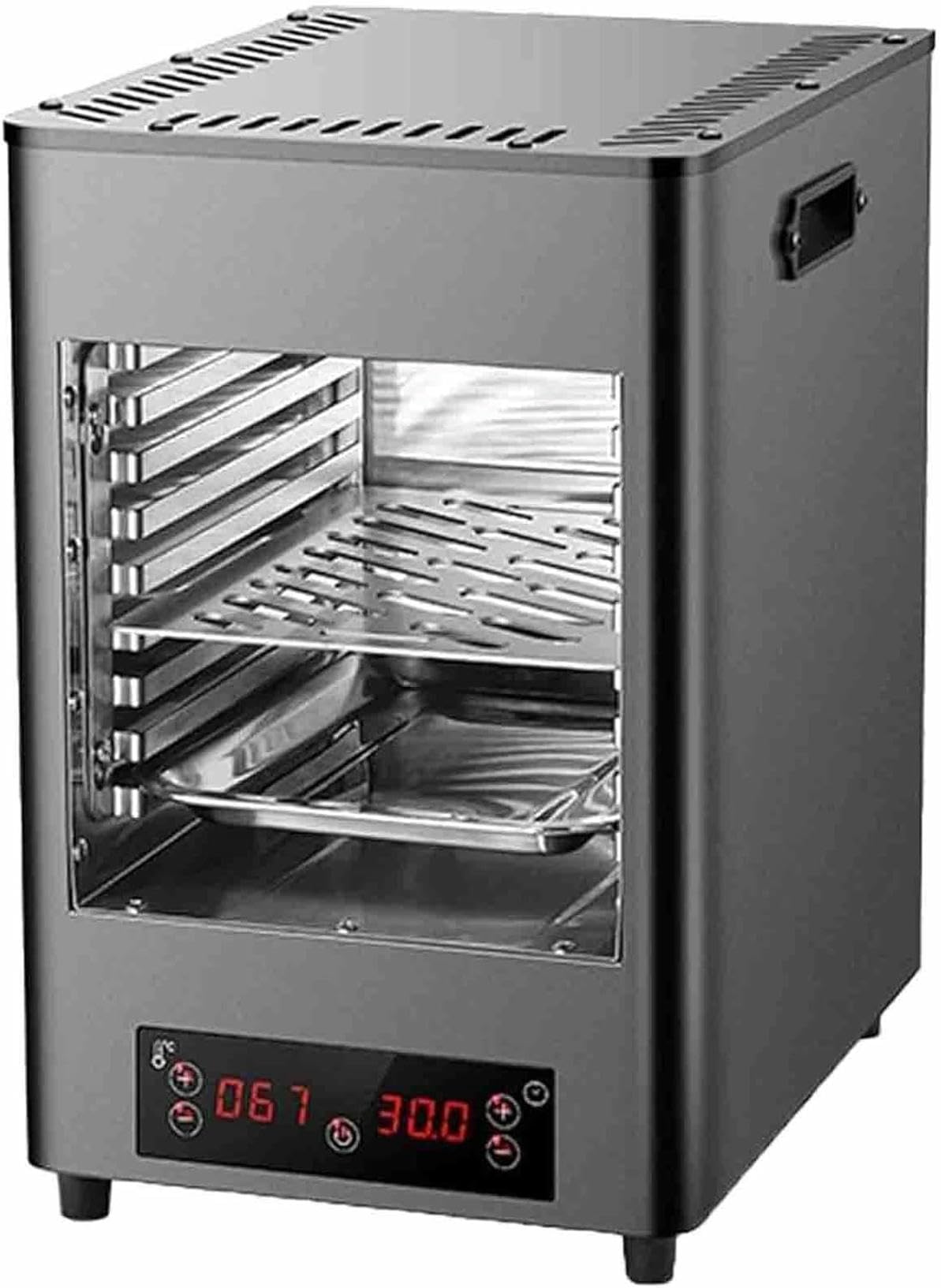 FHRKA 1700 W/3400 W Smokeless Electric Steak Broiler, Indoor Steak Grill Automatic Steak, for Beef Chicken Vegetables (B)