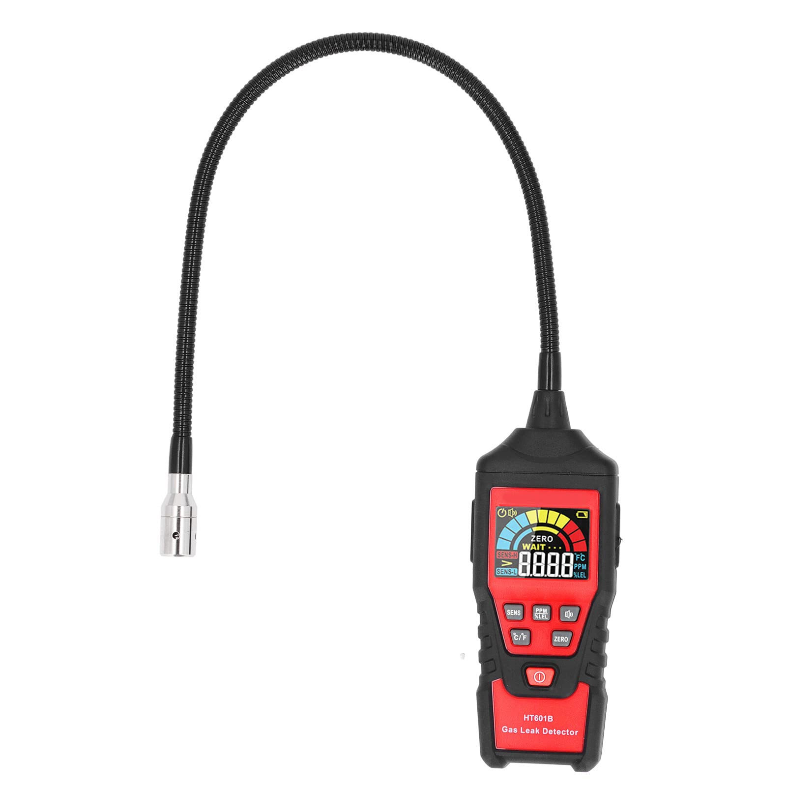 Probador de Fugas de Gas Combustible, Detector de Gas Detector de Fugas de Gas con Pantalla Digital LCD Medidor de Monóxido de Carbono Portátil para el Hogar, Detectores de Gas y