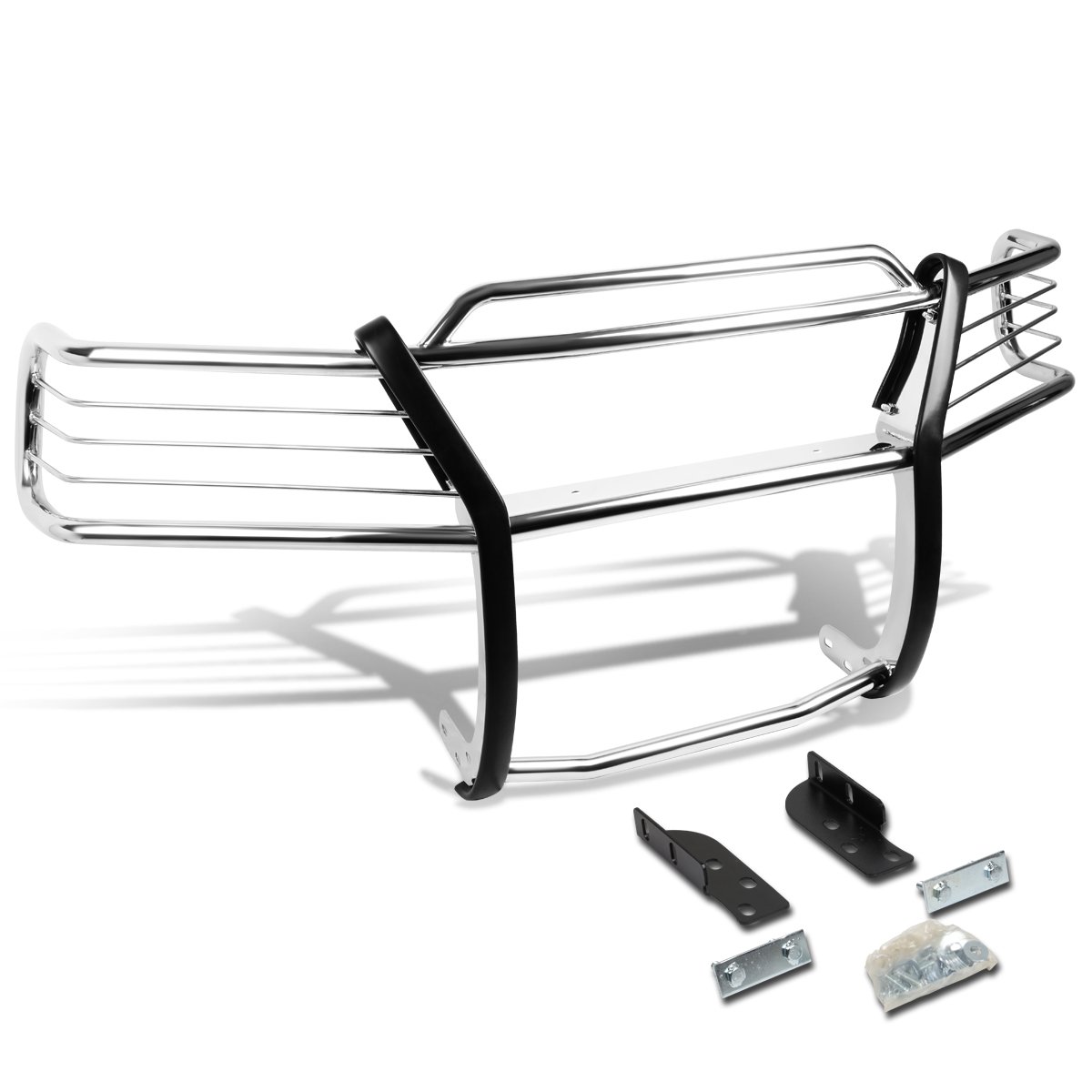 DNA Motoring GRILL-G-031-SS Front Bumper Brush Grille Guard Compatible with 02-05 Explorer 4-Dr