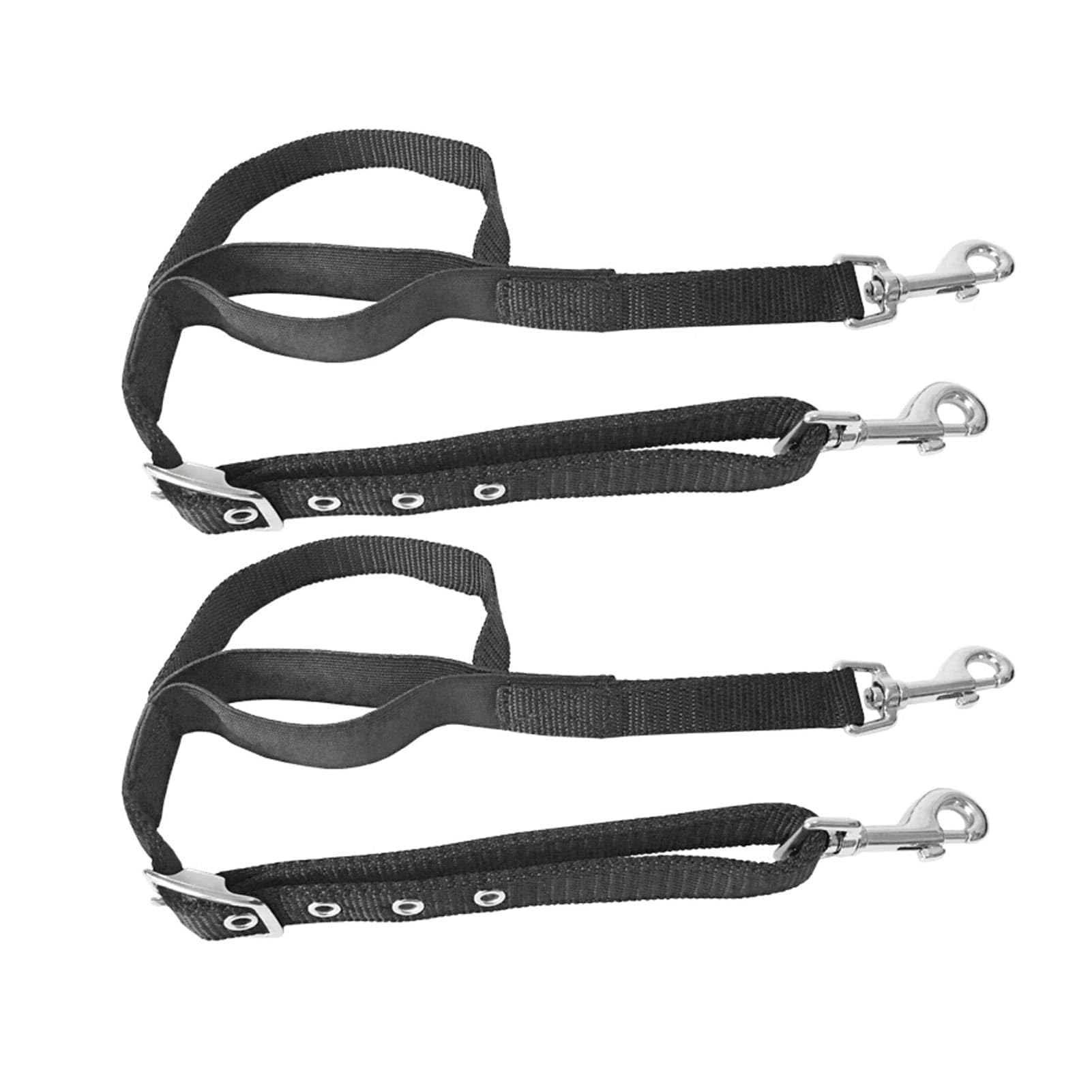 Jack's Manufactuing Riendas laterales ajustables de nailon negro, tamaño poni