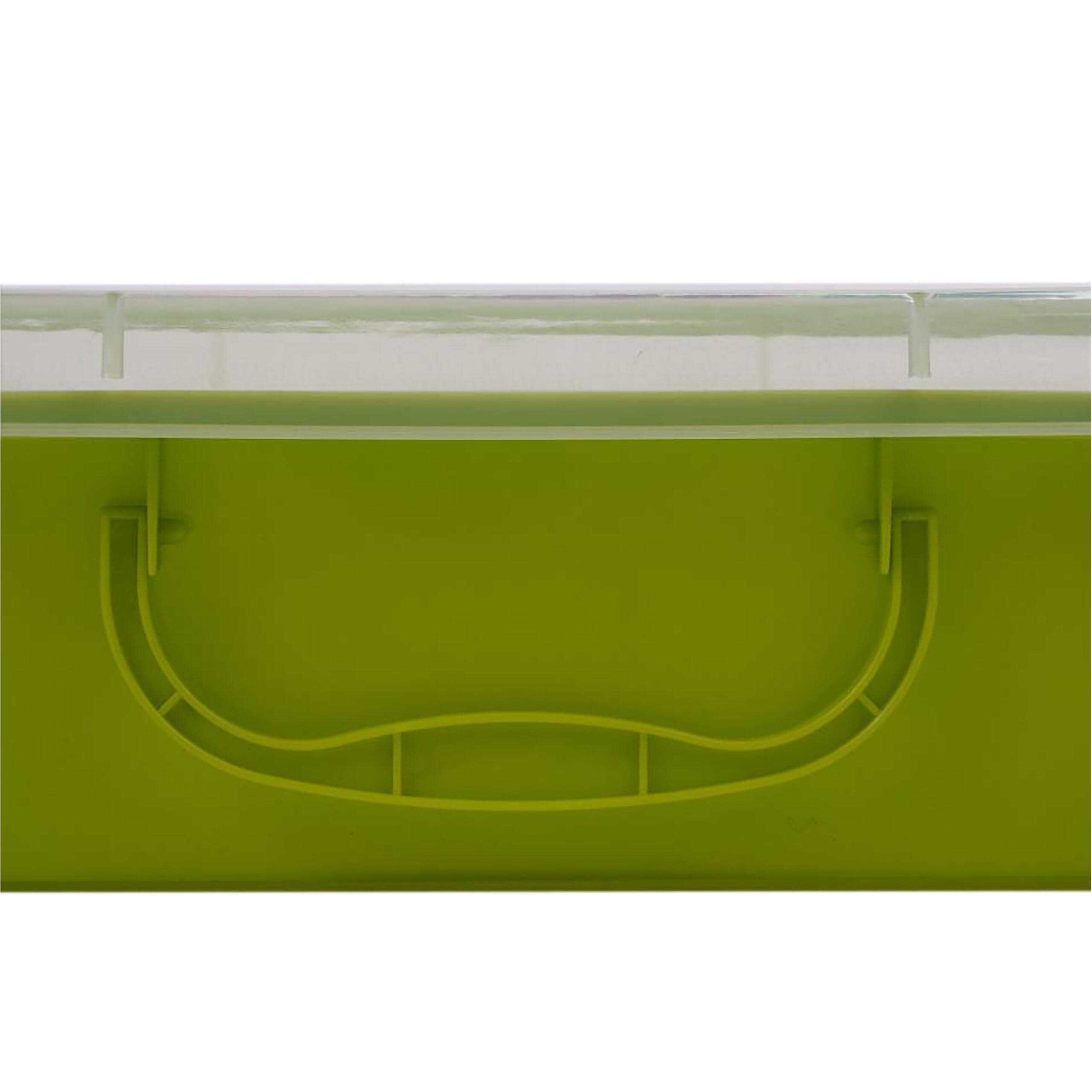 Relaxdays Bac à Sable avec Couvercle, Lot de 2, Plastique, 8×38×25 cm, Vert Clair